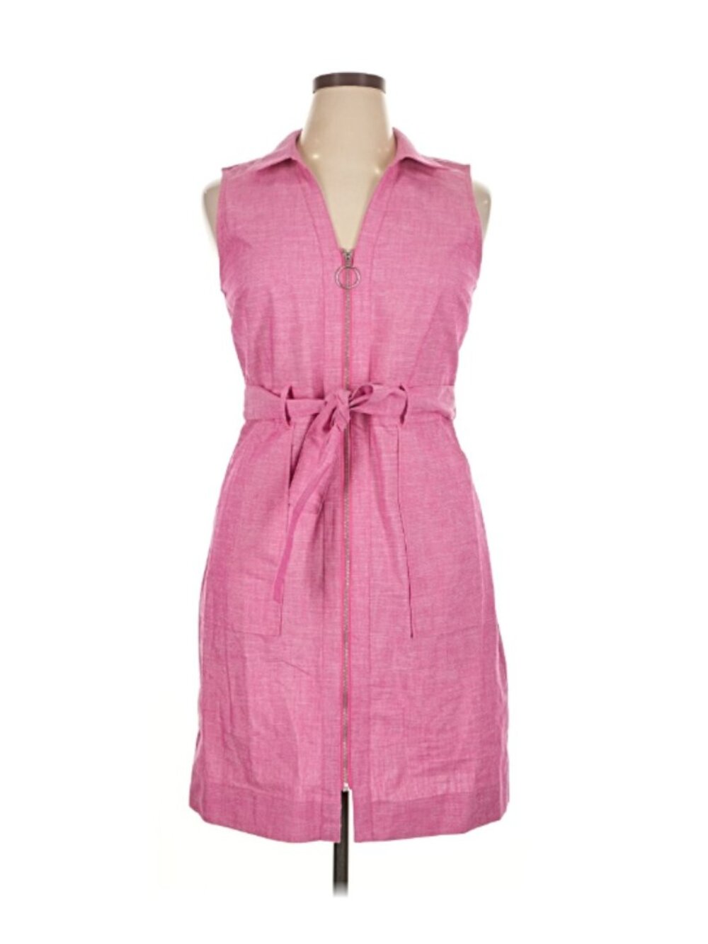 NWOT Sharango Pink Sleeveless Mini Dress with Pockets | Size 14